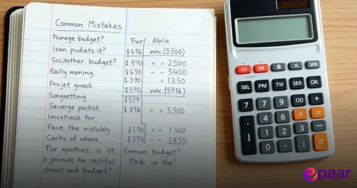 Fehler beim Budgetplanen vermeiden